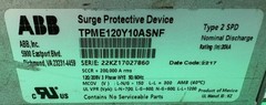ABB Surge Protective Device TPME120Y10ASNF 120/280V 3 Phase WYE 50/60Hz