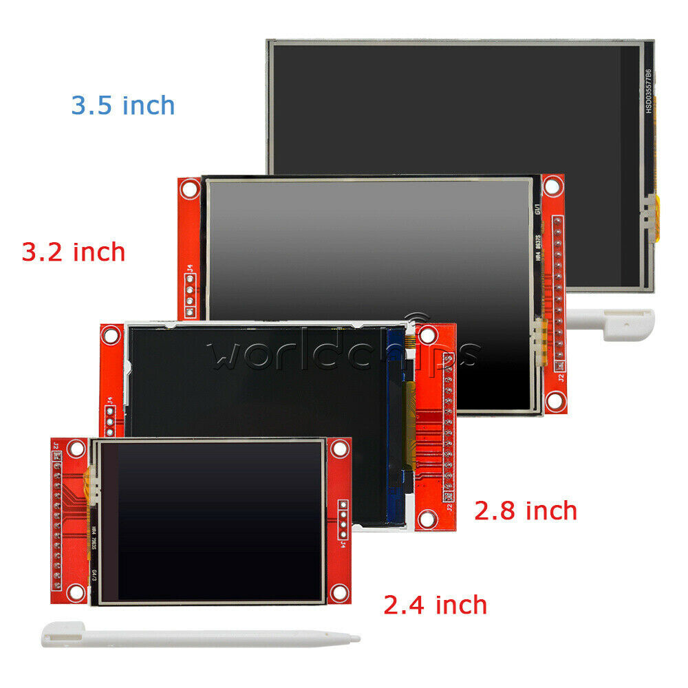 2.4/2.8/3.2/3.5″ Inch SPI Serial Port TFT LCD Screen Touch Panel Module Arduino