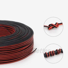 2 Core Red And Black Cable Parallel Flexible Silicone Wire Car Auto 28AWG – 8AWG