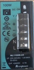 1Pcs New REIGNPOWER NL1100D-24 Rail Type Switching Power Supply 100W 24V 4.1A