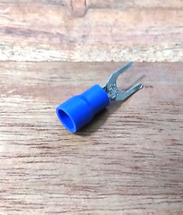 50 Pack of Ancor Blue 1/4″ Fork End Terminals for 16-14 ga. wire
