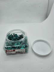 (QTY 100) Cully Green Grounding Clips, Zinc Plated 80011J 10-12-14