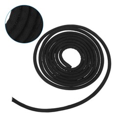 Pet Proof Black Cord Protector Sleeve Made with Durable Polyester Material