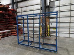 Industrial Custom Wire Spool Organizer Rack Cable Management 36 Rod 113x32x90″