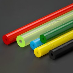PU Polyurethane Hollow Round Rod Hollow Bar Ø 20mm-60mm Elastic Buffer 75A-80A