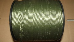 5/8″ x 500′ 1800# tensile polyester pull tape, mule tape, webbing, Green, USA