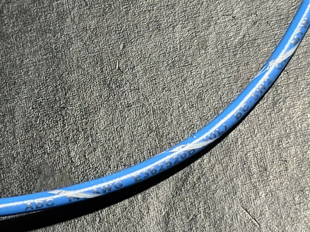 Advanced Digital Cable #14awg TnCu BC-5W2 HookUp Wire 1015/1230 Blue/White/100ft