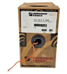 (1000FT) Superior Essex 12-311-36 2×22 Temp Drop Wire 1000 PB Orange