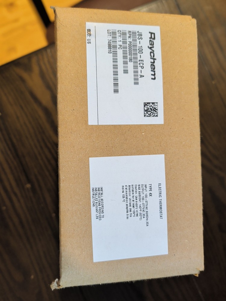 nVent Raychem JBS-100-ECP-A Digital Thermostat Type 4X Heat Trace – Brand New