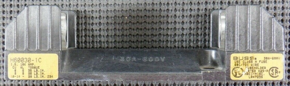 Cooper Bussmann H60030-1C 30A 600V 1P Class H Fuseblock
