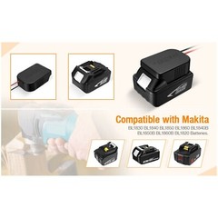 2xDIY Power Wheels Adapter Battery Connector For Makita 14.4V 18V Li-ion Battery