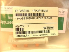 Littelfuse Busbar 1 Phase 3 Pole 18Mm – 1PH3P18MM New