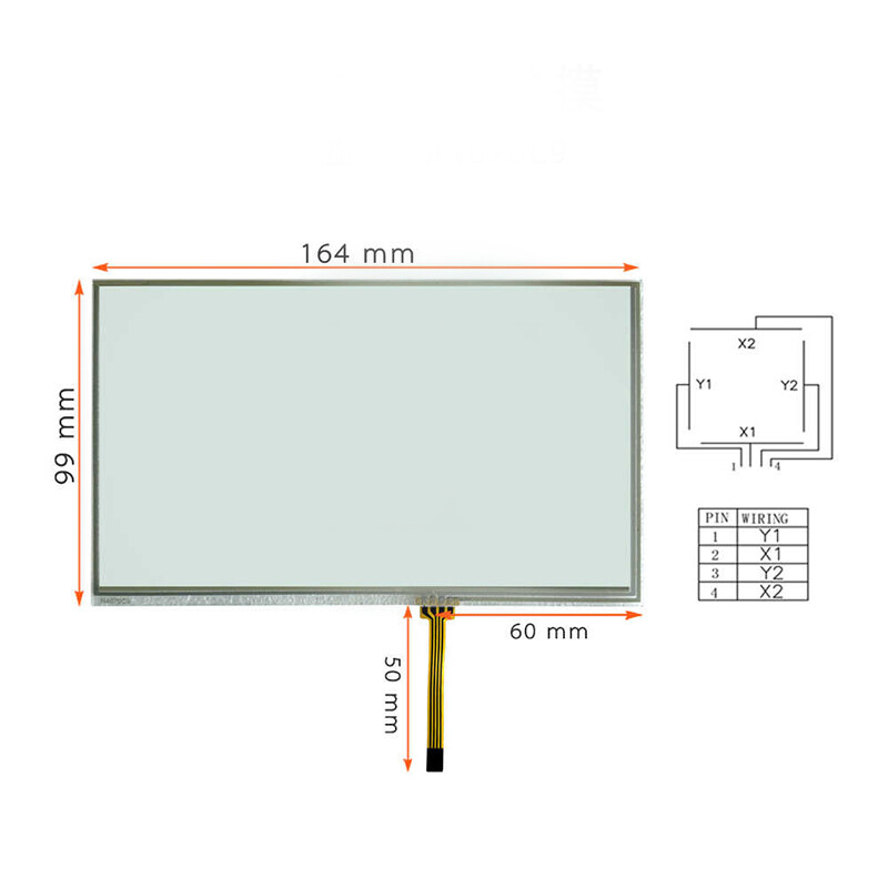 7 inch For R4070C9 164×99MM Resistive touch screen