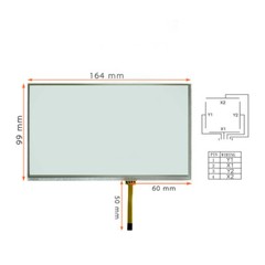 7 inch For R4070C9 164×99MM Resistive touch screen