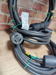 Lot of 3 NEMA L6-30 Extension Cord 30A/250V 15ft/20ft