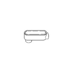 Bridgeport LB-46CG, 2″ Hub, LB-Type, Conduit Body with Cover & Gasket, 1 pc