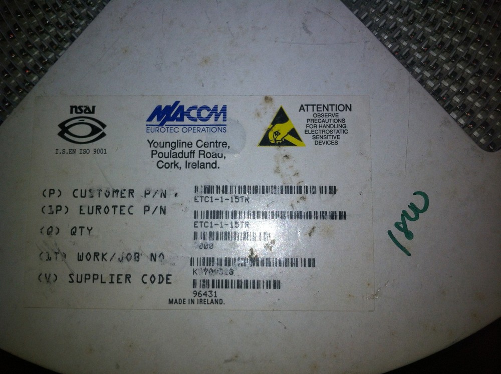ETC1-1-1TR M/A-Com RF Transformer LOT OF 100 PIECES (MB)