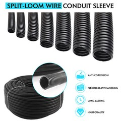 Cable Sleeve Split Wiring Sleeving Conduit Cover Flexible Cord Protectors Lot
