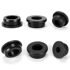 Black 5-51mm Silicone Rubber Grommet Plug Sealing Ring Cable Wiring Protect