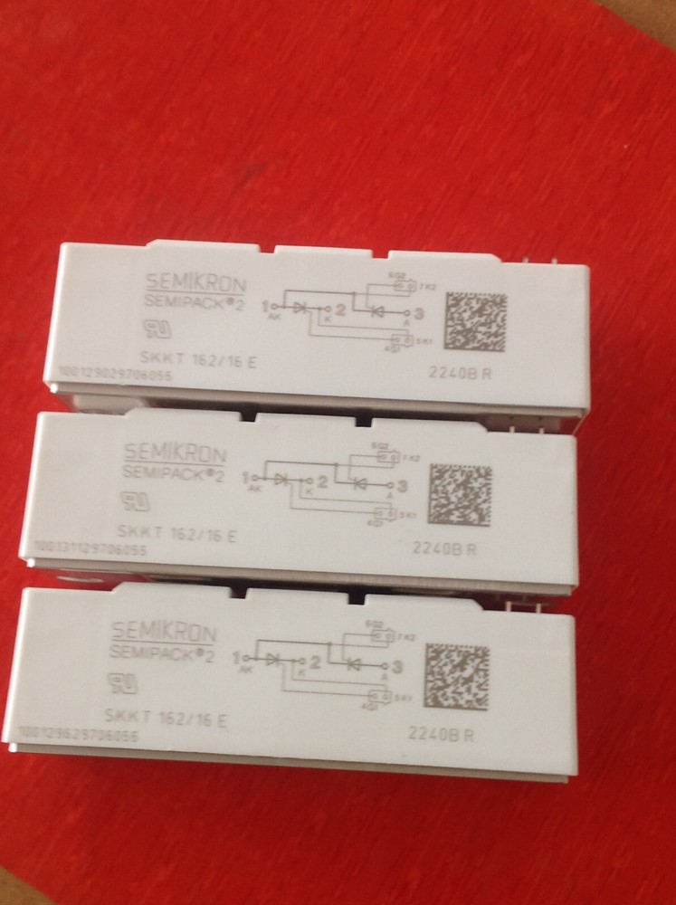 3PCS LOT OF SKKT162/16E SKKT16216E SEMIKRON THYRISTOR /DIODE MODULE -BRAND NEW