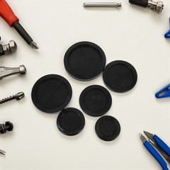 12Pcs Reusable Rubber Wire Grommets Cable Hole Cover for Desk Wall Wiring