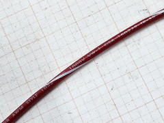 Atlas Wire #18awg Solid UL-1015/1230 Hook-Up/Lead Wire Red w/ White Spiral /50ft