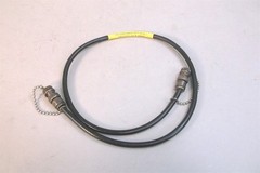 6 Patch Cords 2.5ft RG-62A/U Silver Plated BNC Ends W/ Caps 5995-00-933-5802 NEW