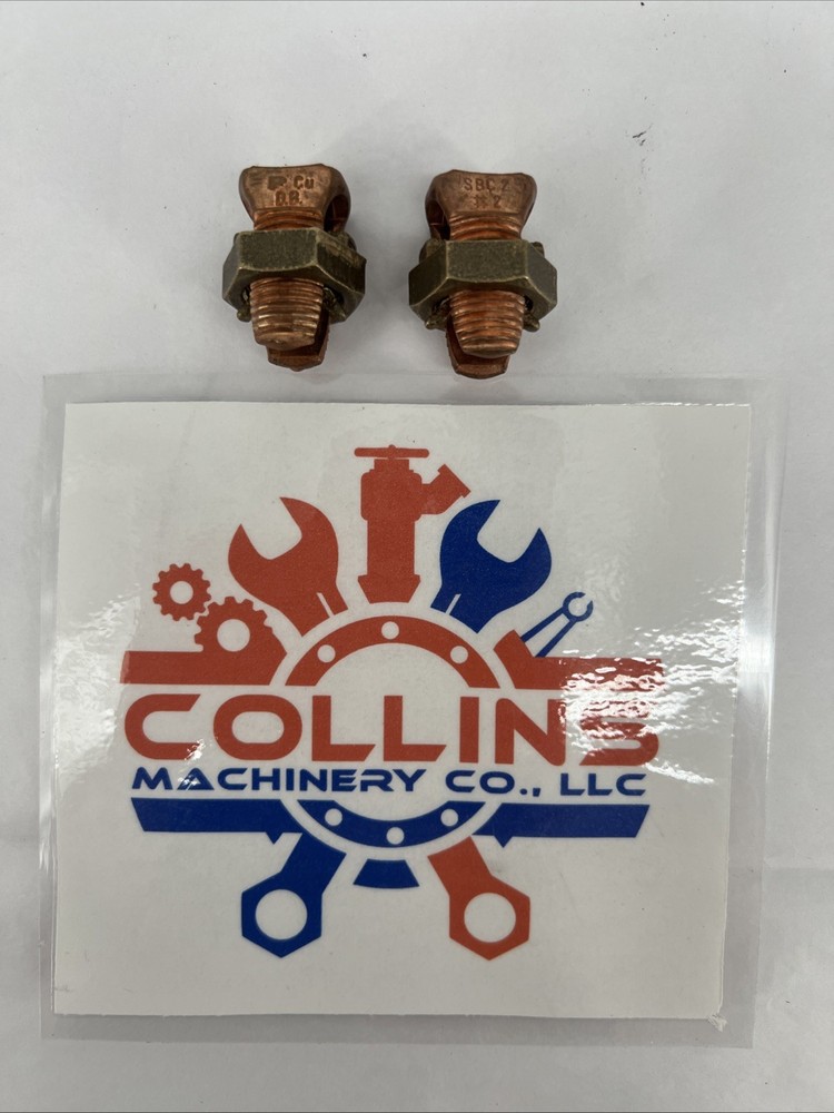 (Lot of 2) Panduit SBC2 Copper Lug Split Bolt Connector 600V, R-2-6, T-2-14, STR