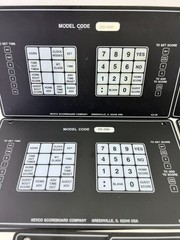 Nevco Scoreboard Keypad Overlay Membrane Panel Replacement – Multiple Models