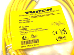 Turck PKG 3M-7-PSG 3M Picofast Double Ended Cordset M8 3-Pin M to F, U-33409
