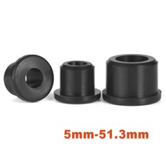 Silicone Rubber Grommet Open Blind Plug Bung Cable Wiring Protect Tidy / Black