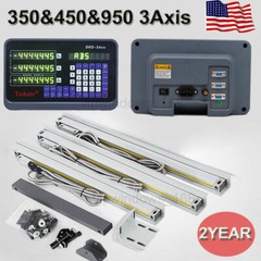 3 Axis DRO Linear Scale Kit for Bridgeport Milling Machine 350mm+450mm+950mm ,US