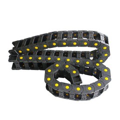 2X R55 25mmx50mm Black Cable Drag Chain Wire Carrier 1M For CNC US Shipping