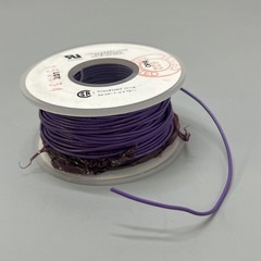 AlphaWire Hook-up Wire Approx. 75ft Spool Violet 7055 V1005 22AWG DOM: 0323
