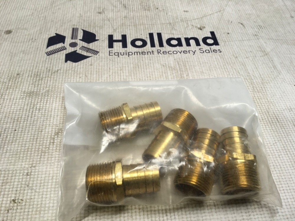 5-Parker hose fittings, 125HBL-16-16, NOS, KP-1146