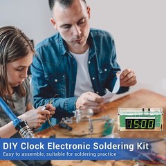 4-Digit Digital DIY Alarm Clock Kits Soldering Practice for Students Electronic