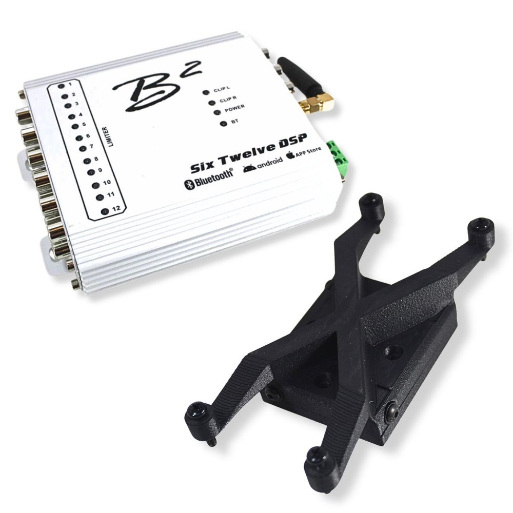 B2 Audio SixTwelve White 12Ch Bluetooth DSP 4V 96kHz w Floating Mount Bracket
