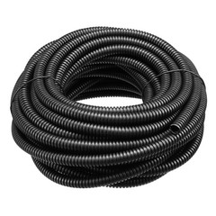 10 M6x9 mm PP Flexible Corrugated Conduit Tube for Garden,Office Black