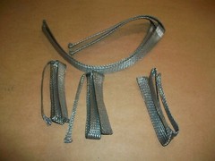 (5) FLAT BRAIDED TINNED COPPER GROUND STRAP 19″X5/8″ & 22″X 3/4″