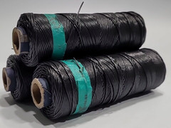 EY Technologies Lacing Braiding Cord, Black Nylon Wax, SET OF 3!