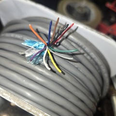 100′ Belden 9540 24 AWG 10 Conductor Foil Shield RS-232 Computer Cable 300V
