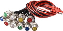 LED Signal Indicator Lights 24 Volt AC DC 8mm Panel Mount Me Voltage: 24 Volts
