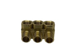 (3) NOS Parker 1/2” MNPT x 1/2” FNPT 90° Brass Street Elbow 2202P-8-8