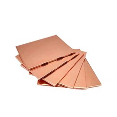 0.3-6mm Natural 99% Pure Copper Sheet Plate Metal guillotine cut -Multiple Sizes