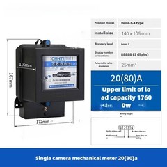 Single-phase 220V Residential Electric Meter for Rental Properties—mechanical