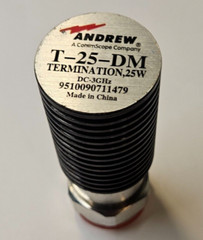 ANDREW T-25-DM 25-WATT TERMINATION LOAD 7/16 DIN MALE 0-3GHz
