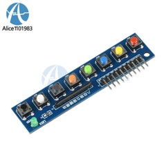8 Independent Key Button Module With LED Indicator Keyboard Module For Arduino