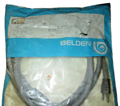 NOS Belden NEMA 5-15 Heavy Duty 9ft Extension Cord 15A/125V 14 AWG Made in USA