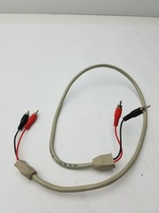 VCR BK CH1/L RD: CH2/R, 2 Sided Black and Red Battery Pin Cable