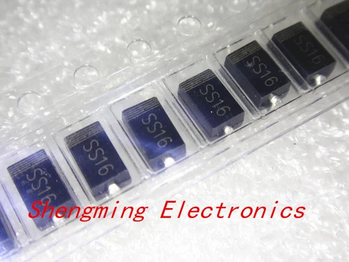 100PCS SS16 SR160 SMA 60V 1A SMD Schottky diode